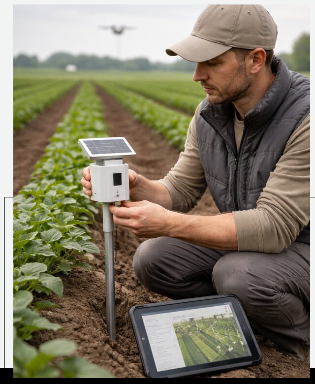 IoT мониторинг сельскохозяйственных полей и контроля в Пугачёве